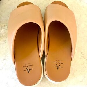 Aquitalia Taupe women’s slides